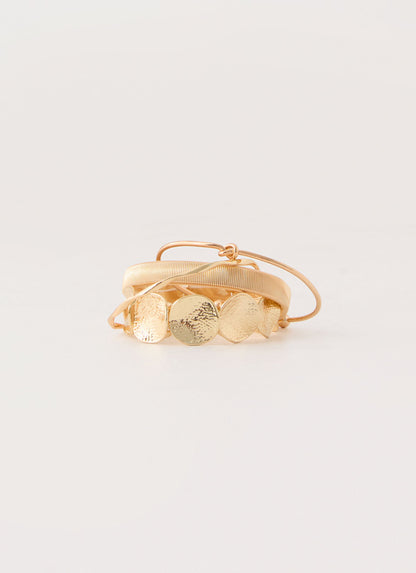 Blossom Stack Bracelets - Gold