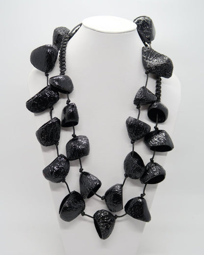 Pangium Seed Necklace, Black