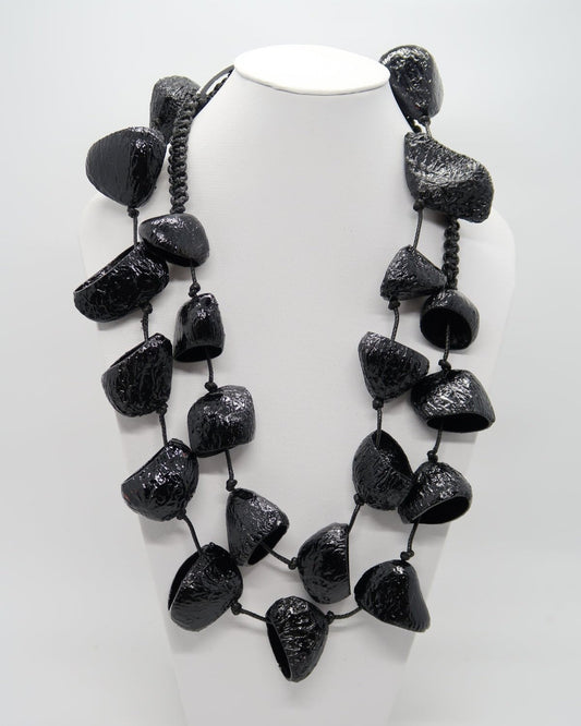 Pangium Seed Necklace, Black